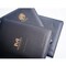 Dacasso Black Leather Deluxe Letter-Size Zip-Around Portfolio EI-1002 - alternate 6